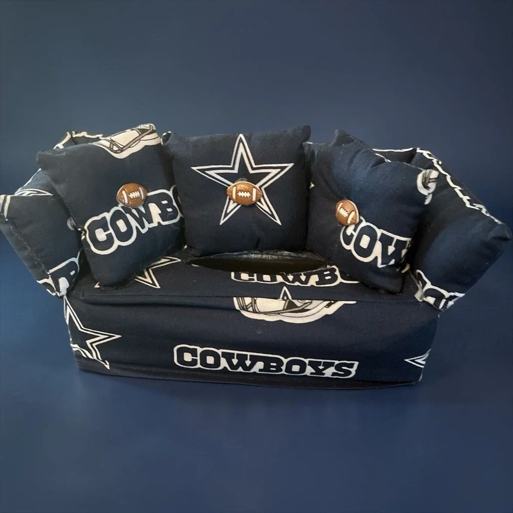 Dallas Cowboys Plush Sofa Kleenex Box Cover Tissue Holder NFL